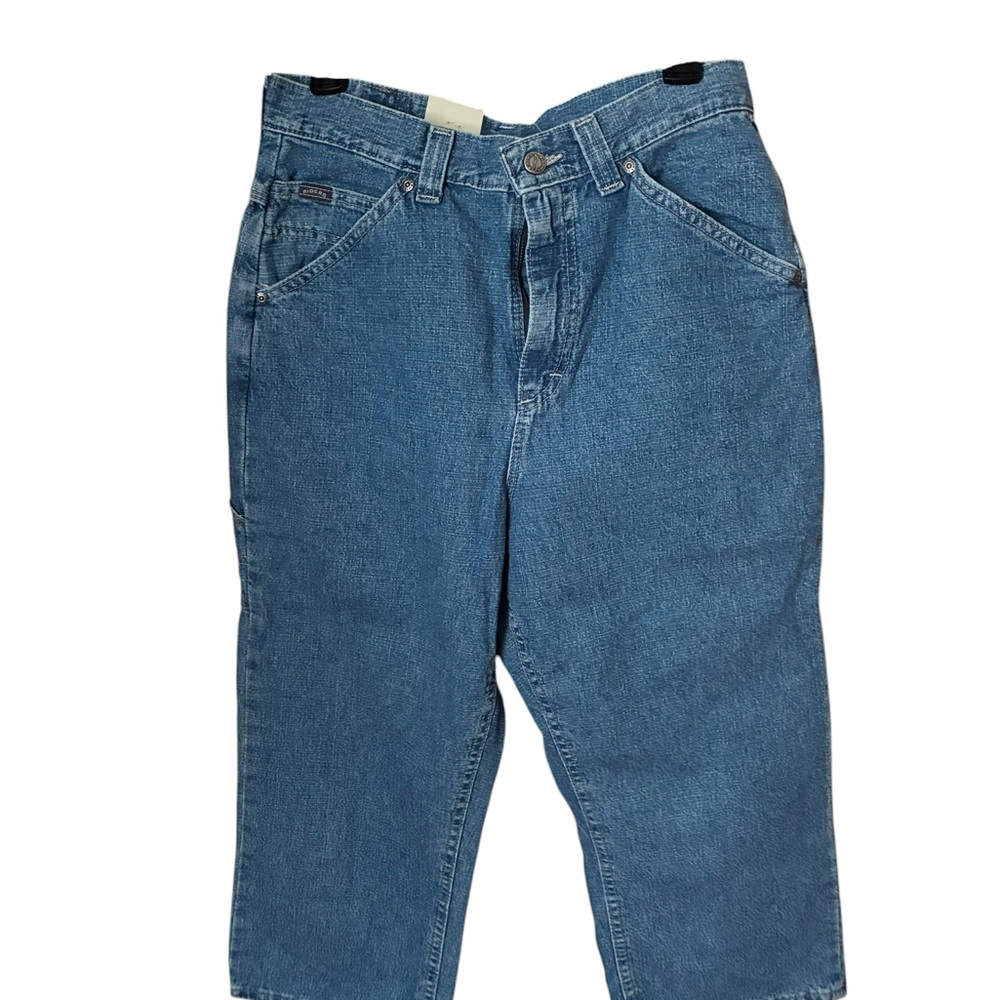 Riders Relaxed Fit Women’s  Denim Capri Jeans - Medium Blue 12